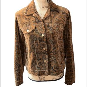 ⭐️Rena Rowan Vintage Paisley Velvet Jacket⭐️